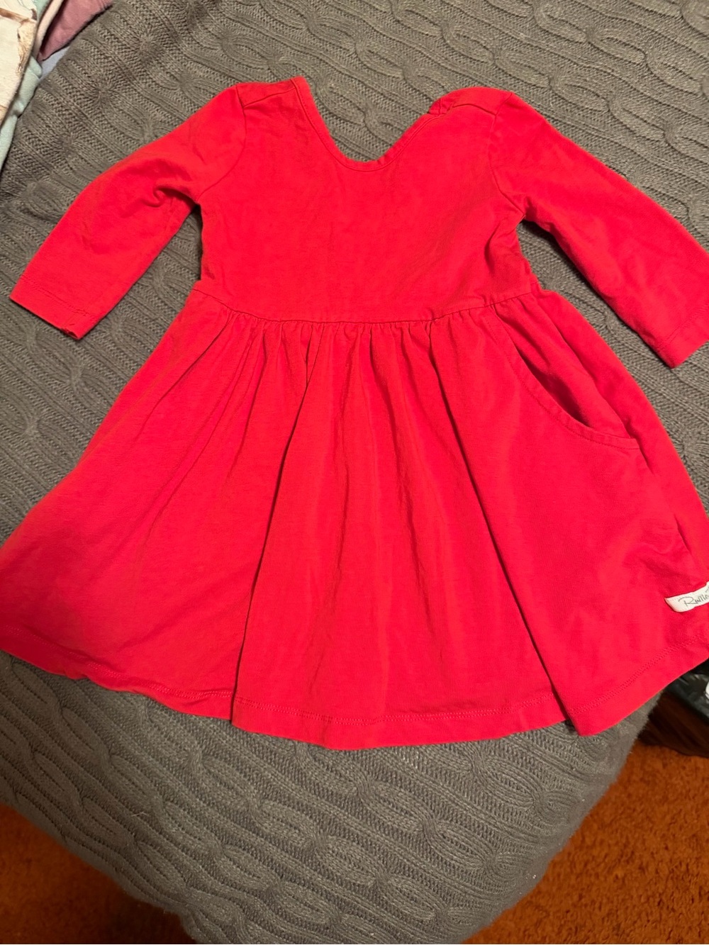 Red Ruffle Butts Dress
